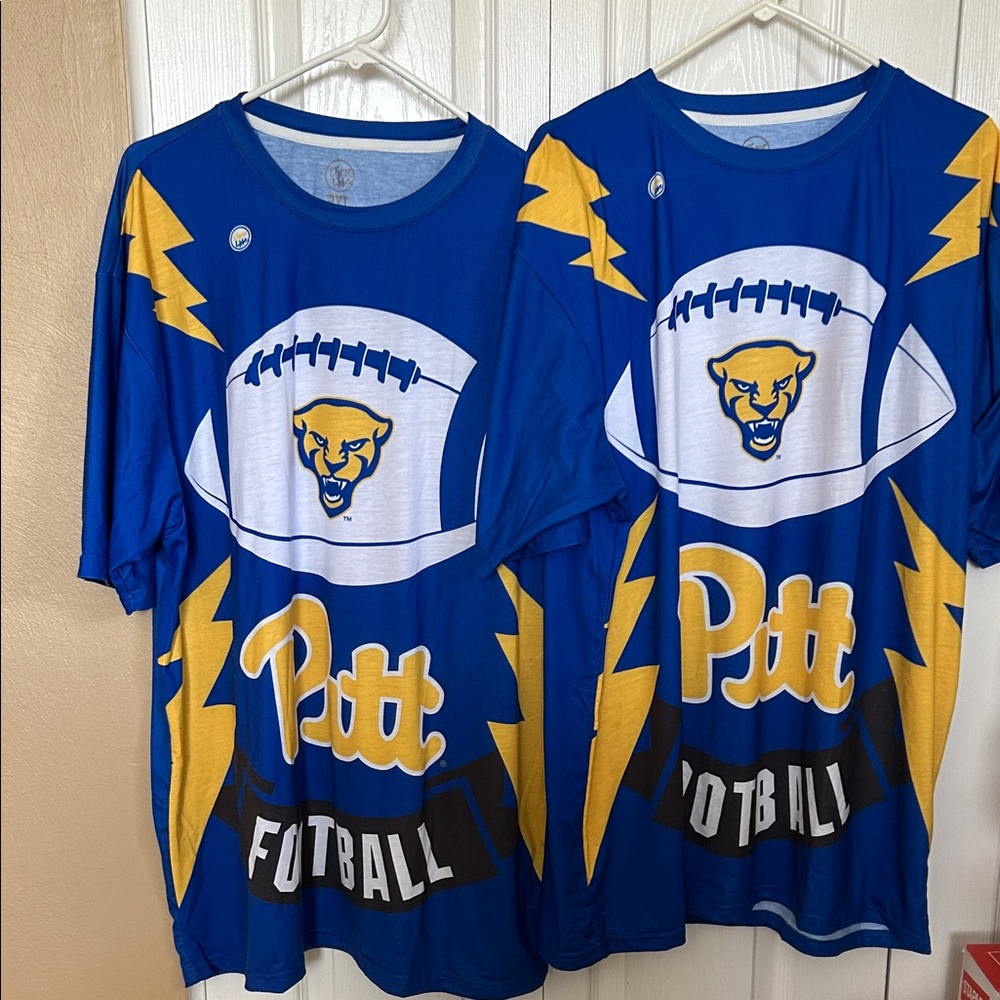 Pitt Panther Football Blue and Yellow Jerseys - Picture 6 of 7